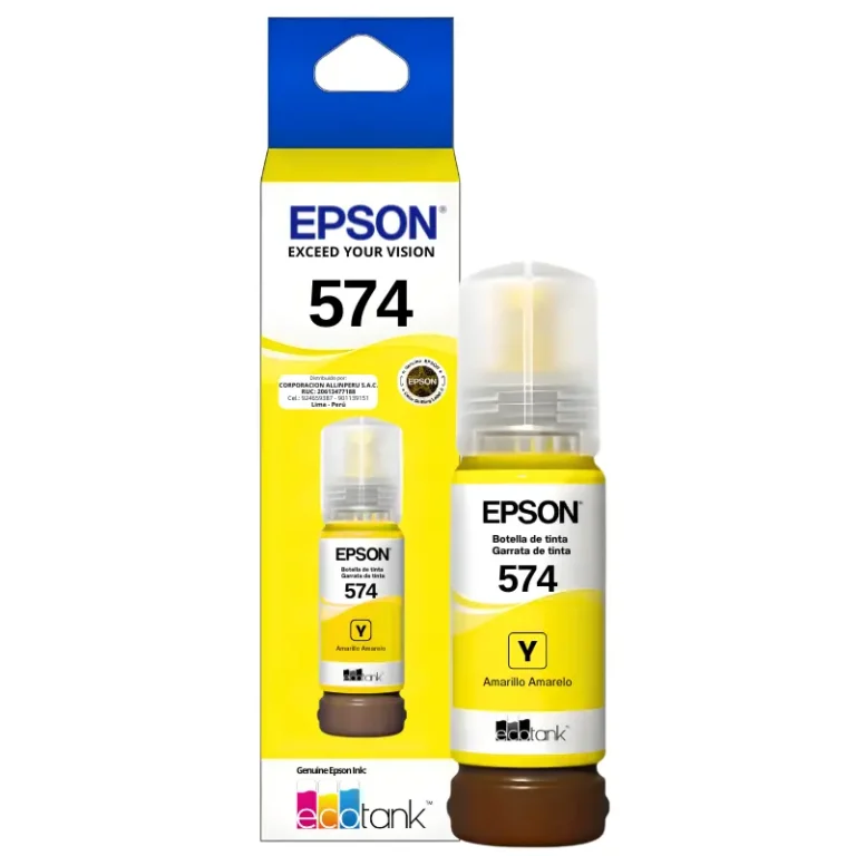 Tinta Epson T574420 amarilla original 70 ml para EcoTank L8050 y L18050