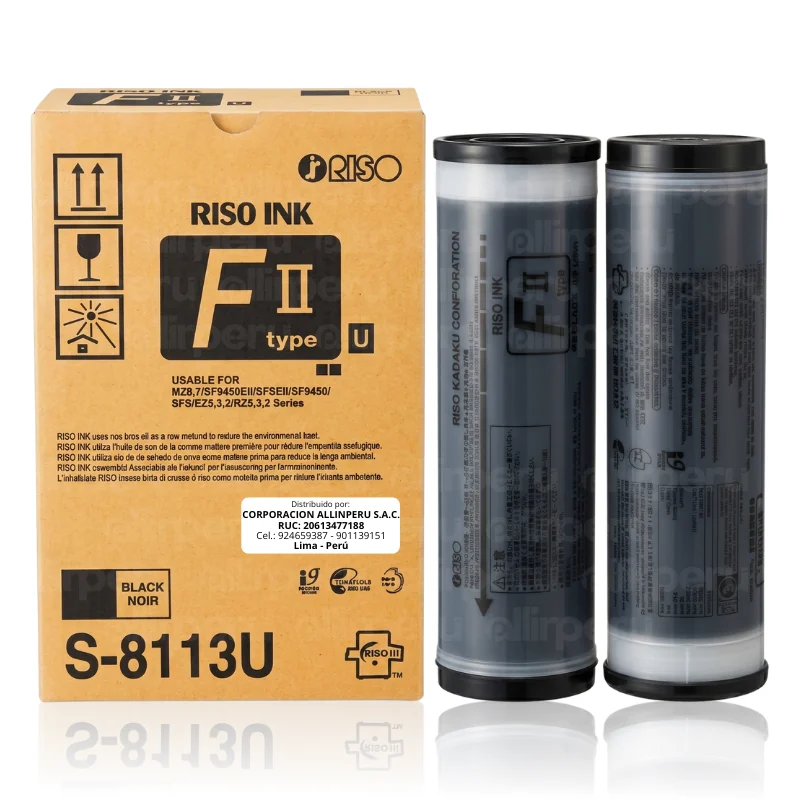 Tinta Duplicadora Riso S-8113Ua | RZ-EZ EZ200, EZ390