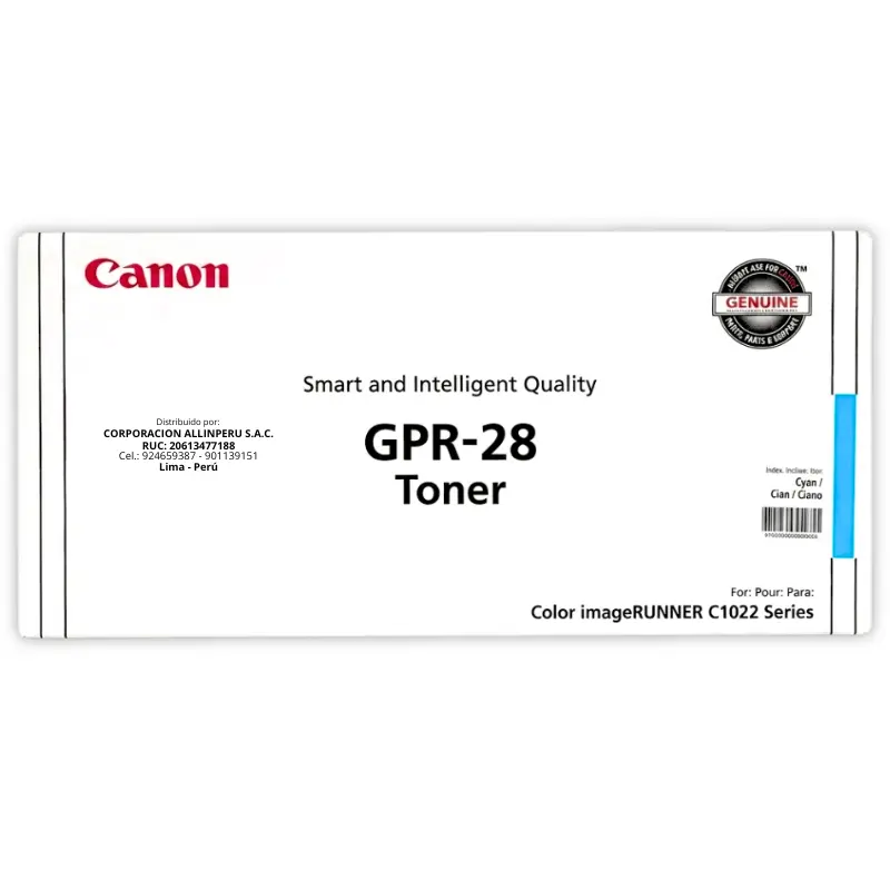 Tóner Canon GPR-28C cyan original sellado caja cerrada