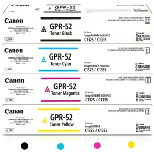 Kit tóner Canon GPR-52 original cuatro colores para imageRUNNER C1335iF