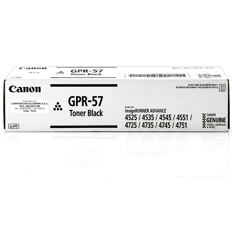 Tóner Canon GPR-57 original caja sellada vista frontal