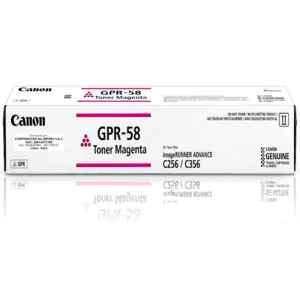 Tóner Canon GPR-58 magenta original sellado de fábrica fondo blanco