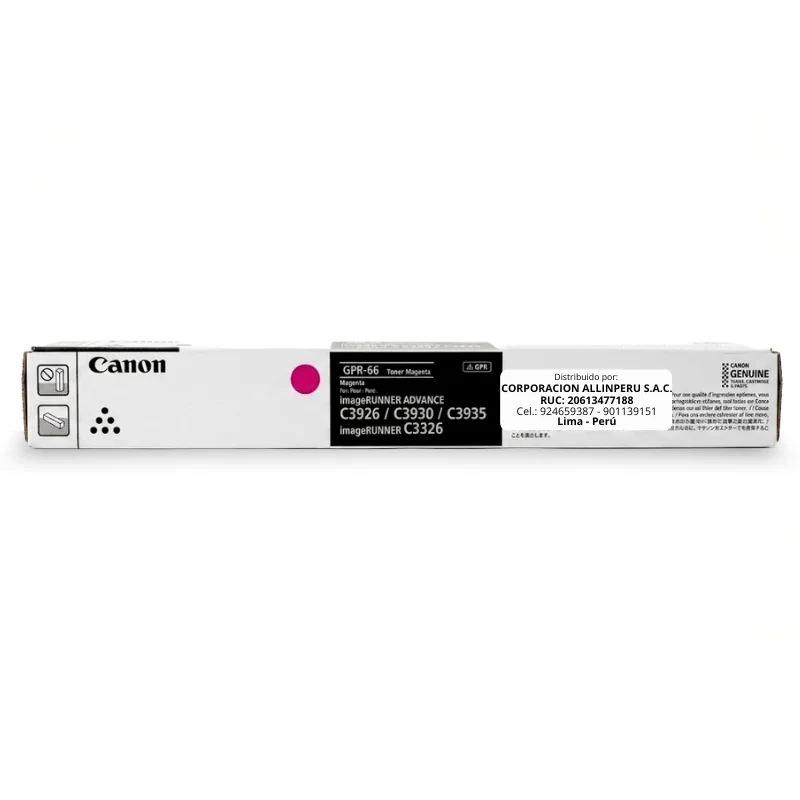 Tóner Canon GPR-66 Magenta 5755C003AA original sellado para imageRUNNER ADVANCE DX
