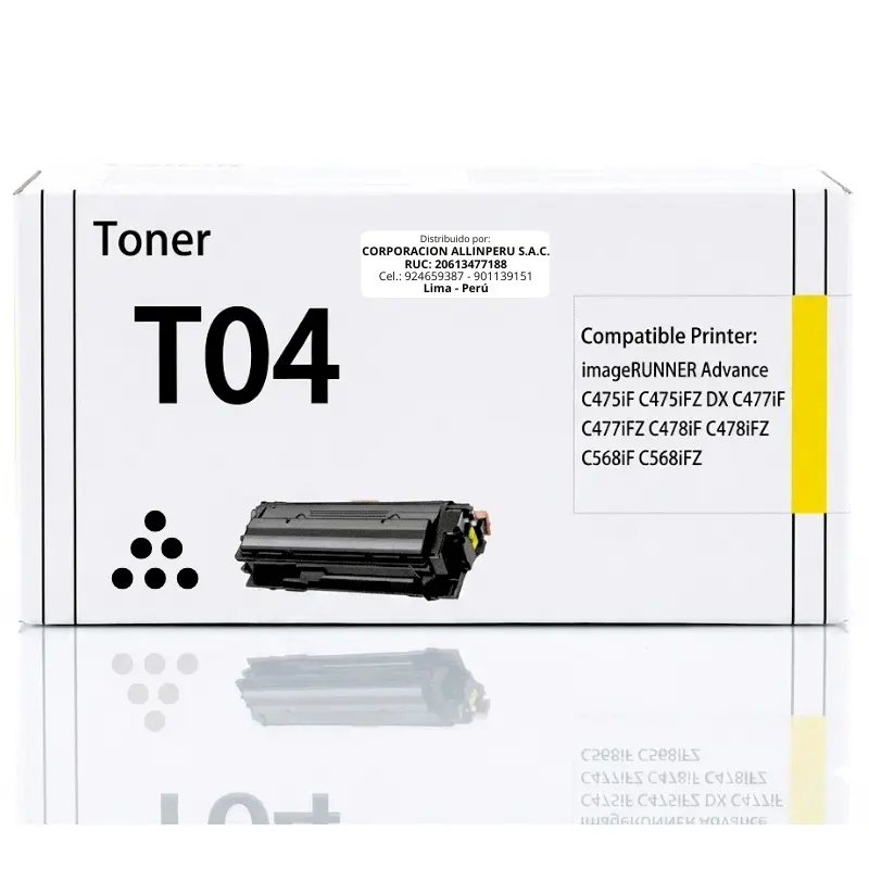 Toner Canon T04 amarillo original 2977C001AA para imageRUNNER ADVANCE C475 C478iF