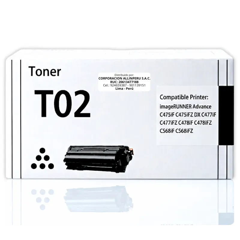 Toner Canon T04 negro original 2980C001AA para imageRUNNER ADVANCE C475 C478iF