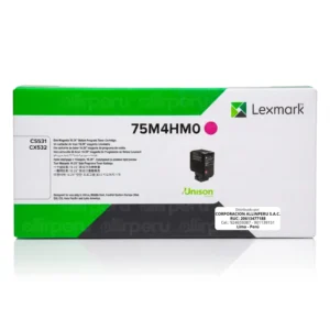 Tóner Lexmark 75M4HM0 Magenta original para CS531dw y CX532adwe — vista frontal