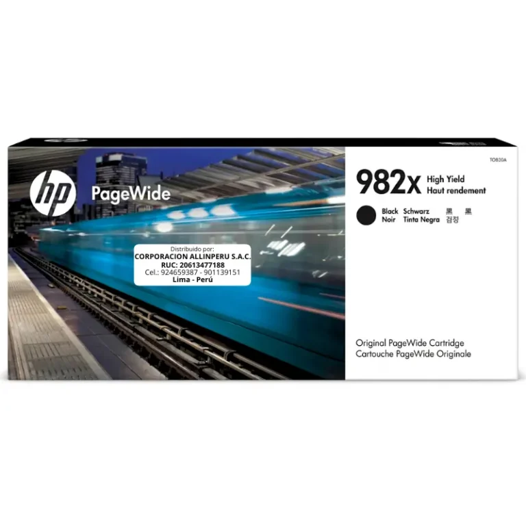 Cartucho tinta HP 982X negro T0B30A original PageWide Enterprise 765 780 785