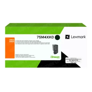 Tóner Lexmark 75M4XK0 Negro original sellado vista frontal