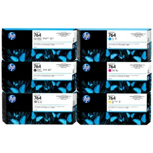 Pack tinta HP 764 300ml 6 colores original para DesignJet T3500