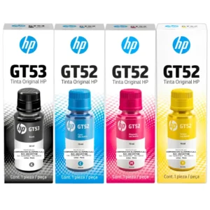 Pack de tinta HP GT53 GT52 negro cian magenta amarillo