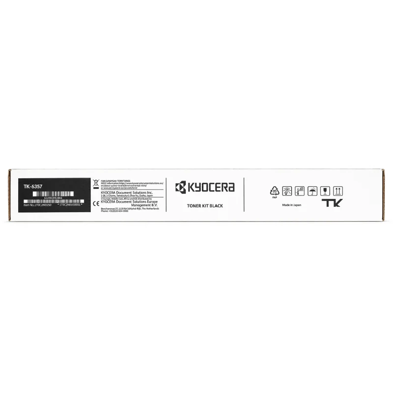 Foto de tóner Kyocera TK-6357 negro original vista frontal
